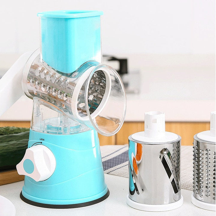 Lisslune | 3 in 1 Rotating Cheese Grater Vegetable Cutter
