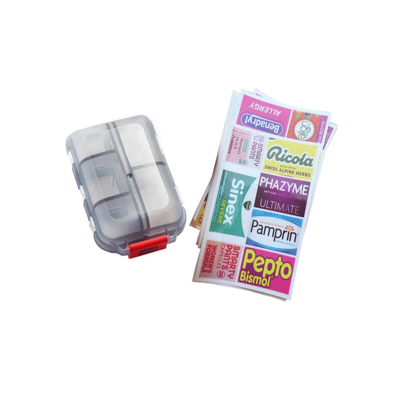 Lisslune | Portable Pill Organizer with Labels