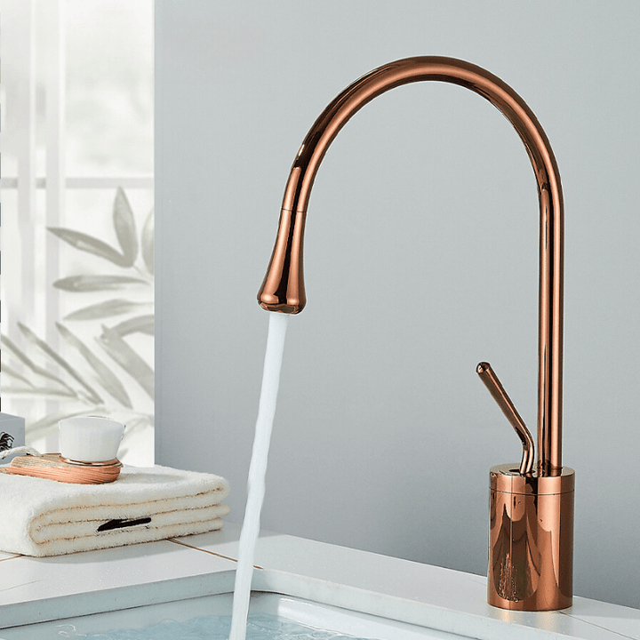 Lisslune | Brushed Gold Bathroom Faucet – RegalStream