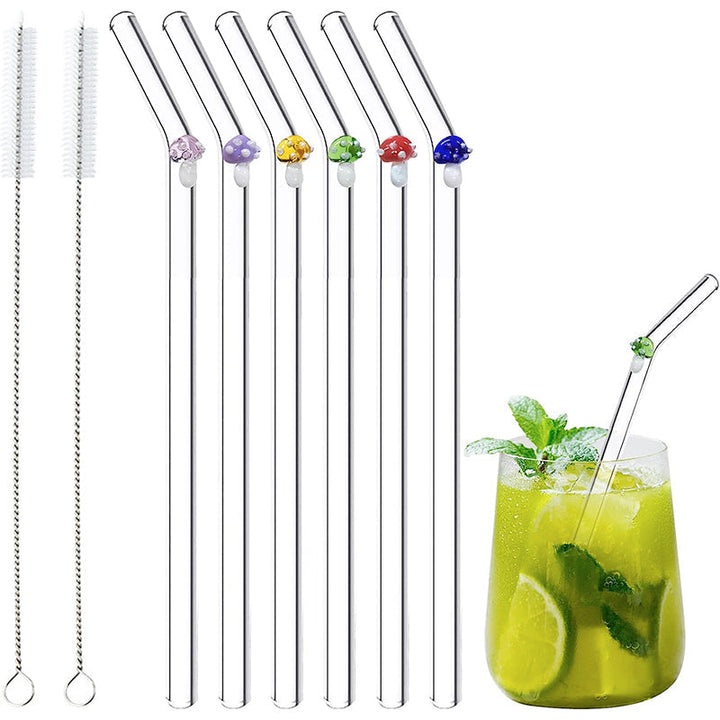 Lisslune | Straws made of colored glass