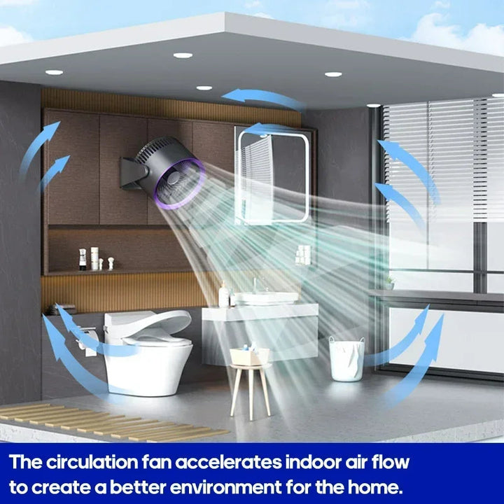 Lisslune | Wireless Portable Quiet Fan Circulator Air Cooler