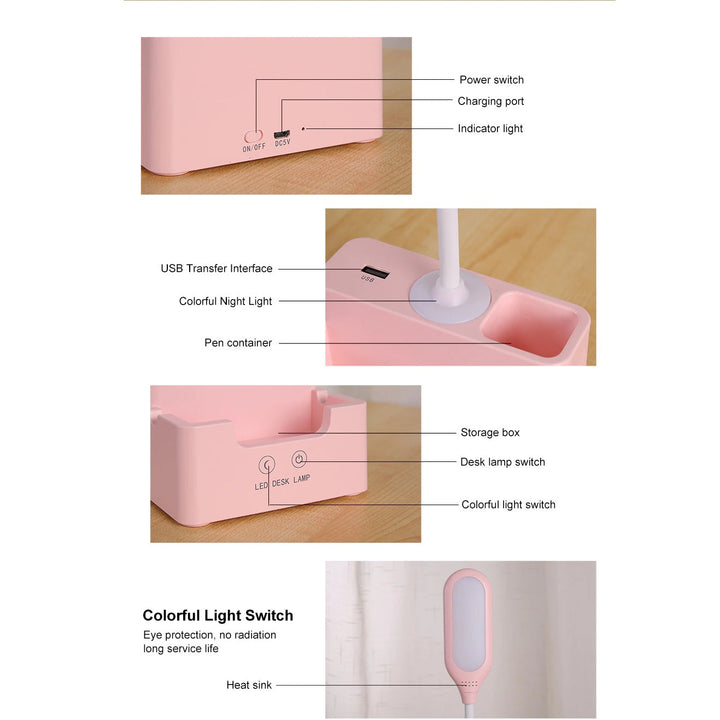 Lisslune | Desk lamp with phone holder