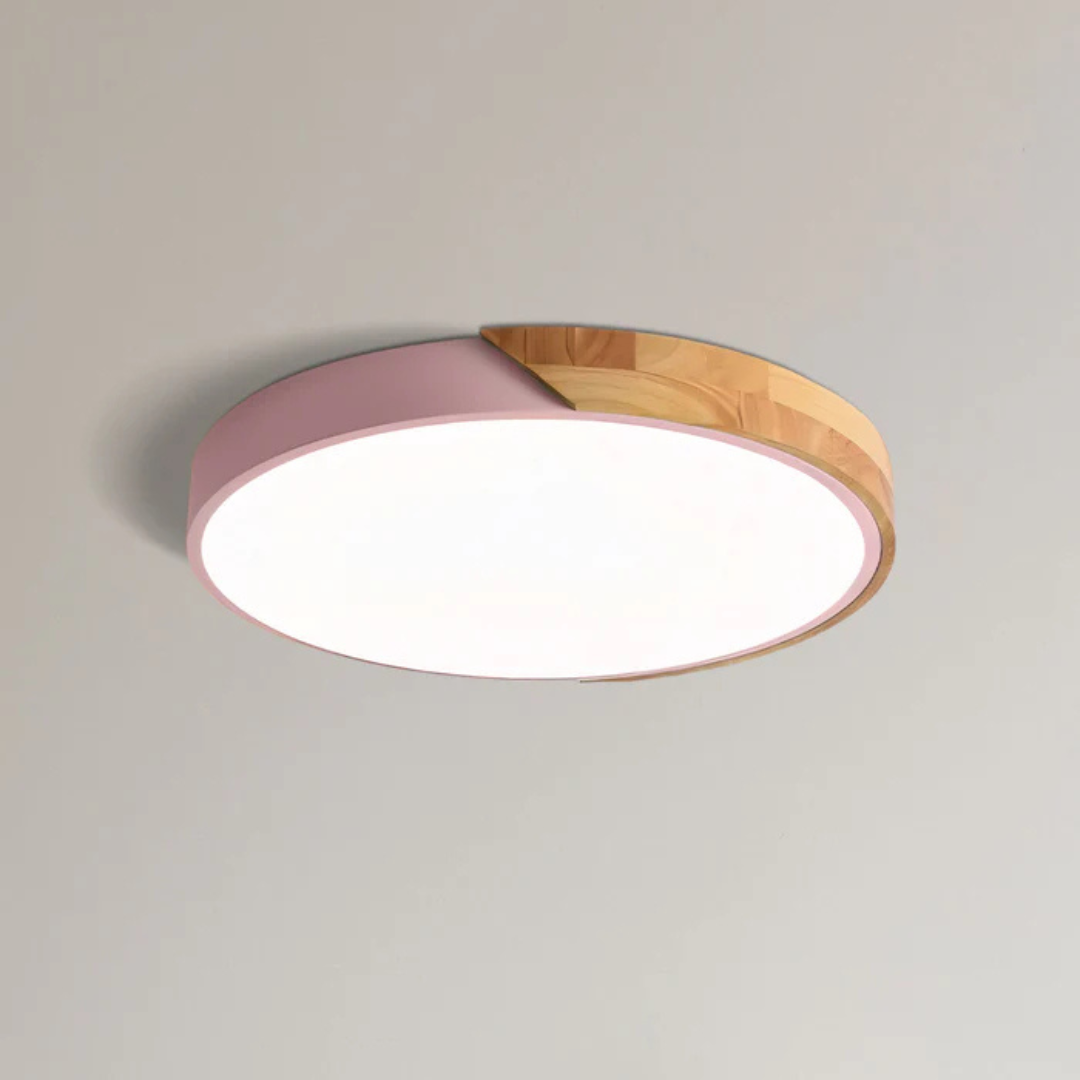Lisslune | Delos – Scandinavian Wooden LED Ceiling Light | Modern Energy-Efficient Interior Lighting