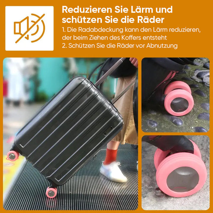 Lisslune | Silicone protective cover for luggage wheels (8 pieces)