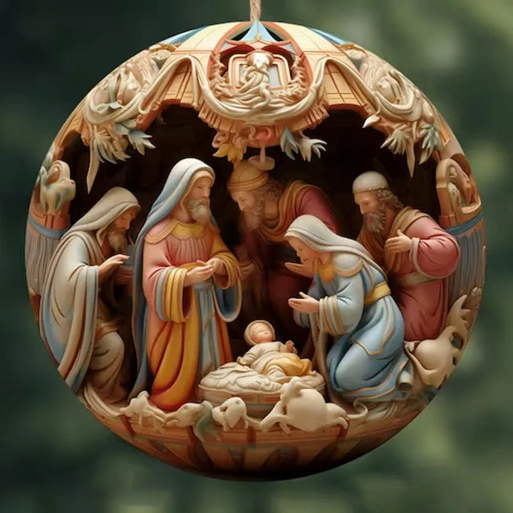 Lisslune | Crib Christmas Ornament