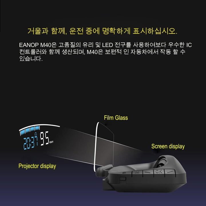 Lisslune | Car Speed Projector - Windshield Speedometer