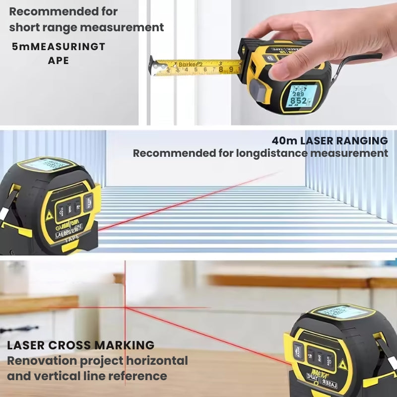 Lisslune | Laser Measuring Ruler | Accurate and Fast Measurements with Laser Precision