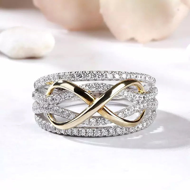 Lisslune | Mother & Daughter Forever Connected Together Ring