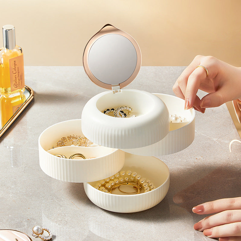 Lisslune | Elegant stackable jewelry box – Practical storage with mirror and elegant design