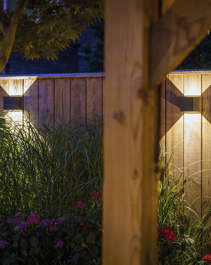 Lisslune | LED Outdoor Up Down Wall Light | Waterproof Metal Fixture for Patio. Garden & Entryway Illumination