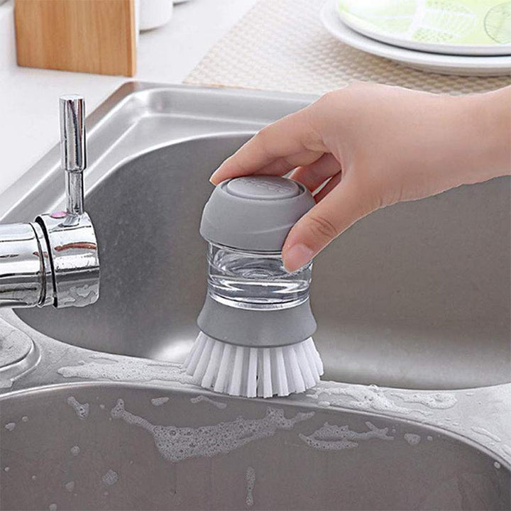 Lisslune | Dishwashing brush with integrated detergent dispenser