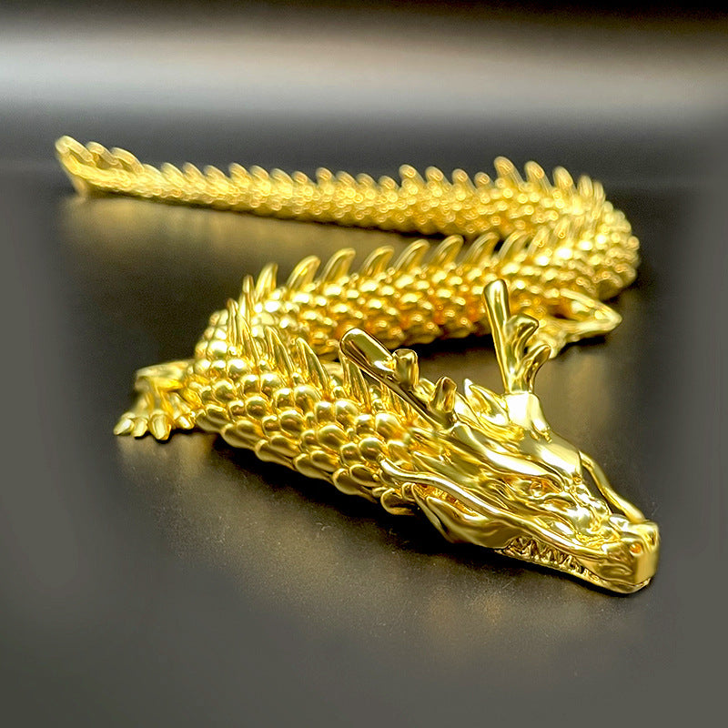 Lisslune | Gold dragon with movable joints