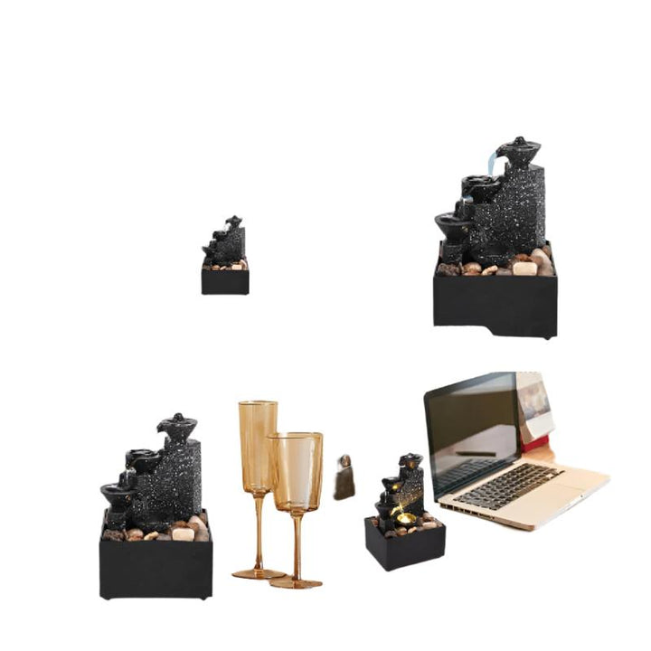 Lisslune | Fredfyldt Waterfall Table Fountain