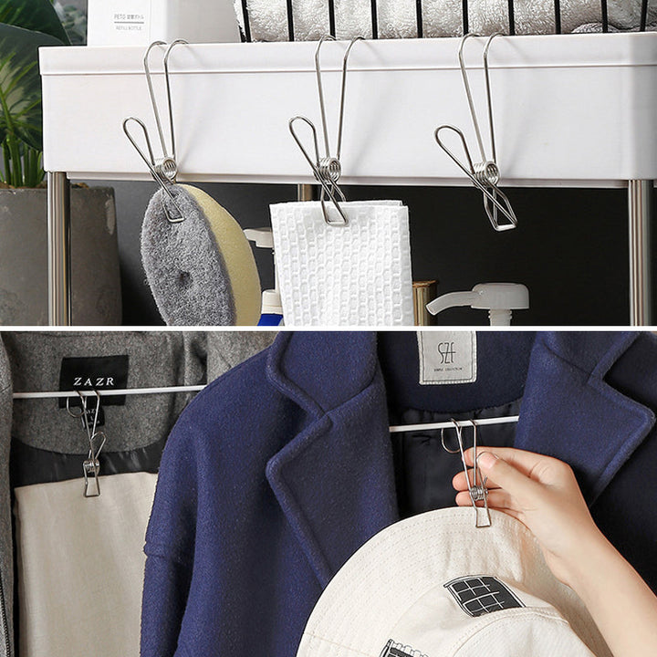 Lisslune | Stainless steel hook wire clip (10 pieces)