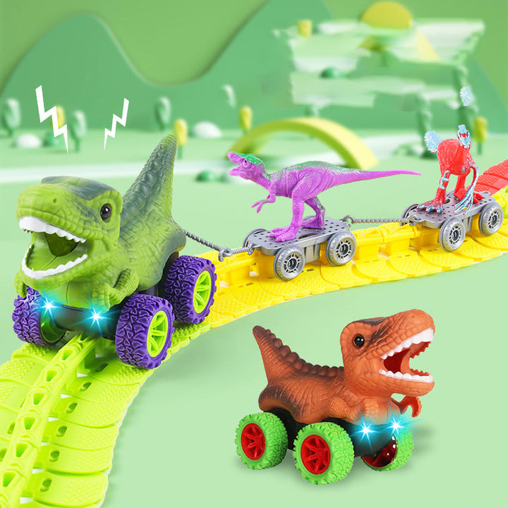 Lisslune | Roller Coaster Dinosaur Track Car