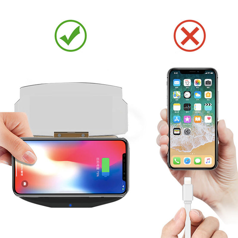 Lisslune | HUD navigation projector with wireless charging function