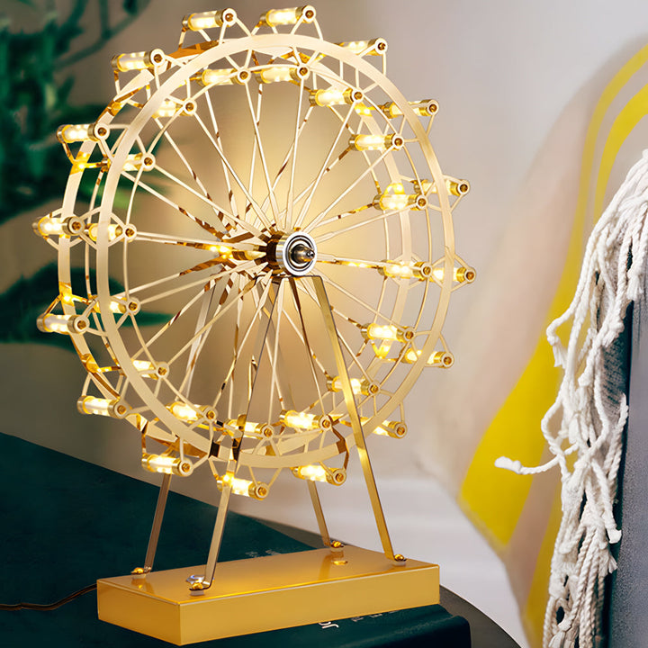 Lisslune | Golden Paris Wheel LED Desk Lamp