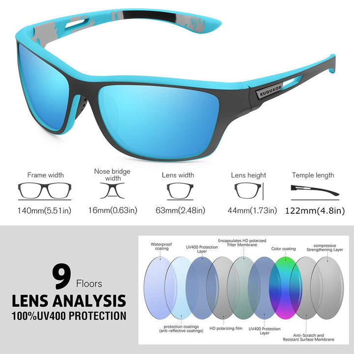 Lisslune | Outdoor Sport Sunglasses with Anti-Glare Polarized Lens