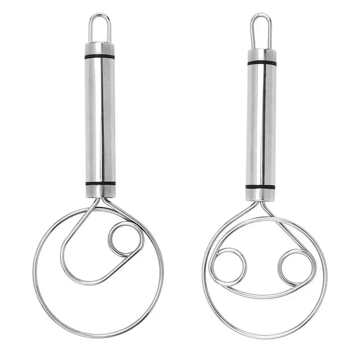 Lisslune | Robust Stainless Steel Danish Dough Whisk – Durable, Ergonomic Design for Versatile Baking & Cooking