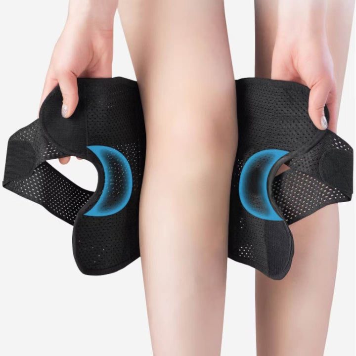 Lisslune | Knee Pads for Pain Relief | Support Compression Springs & Adjustable Tension Strap for Stability and Joint Protection