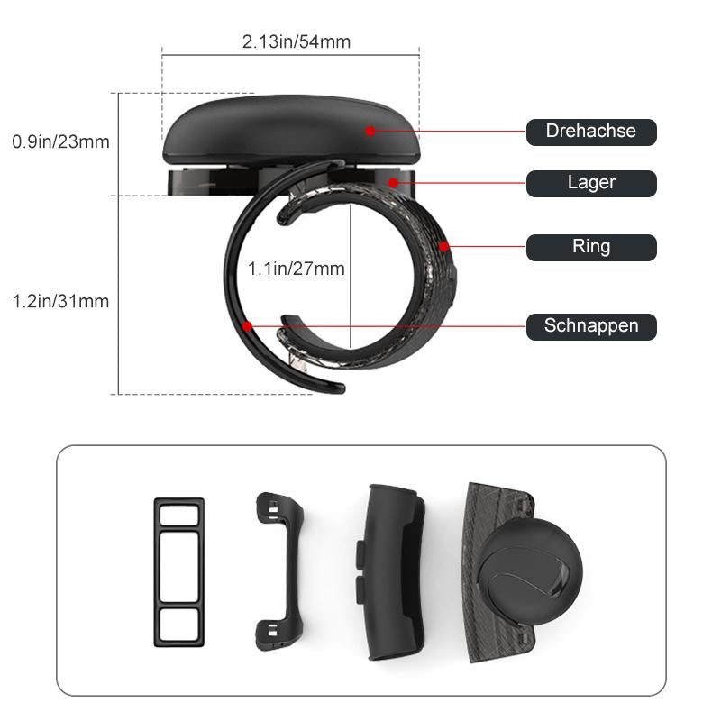 Lisslune | Universal 360 ° Steering Wheel Support Button