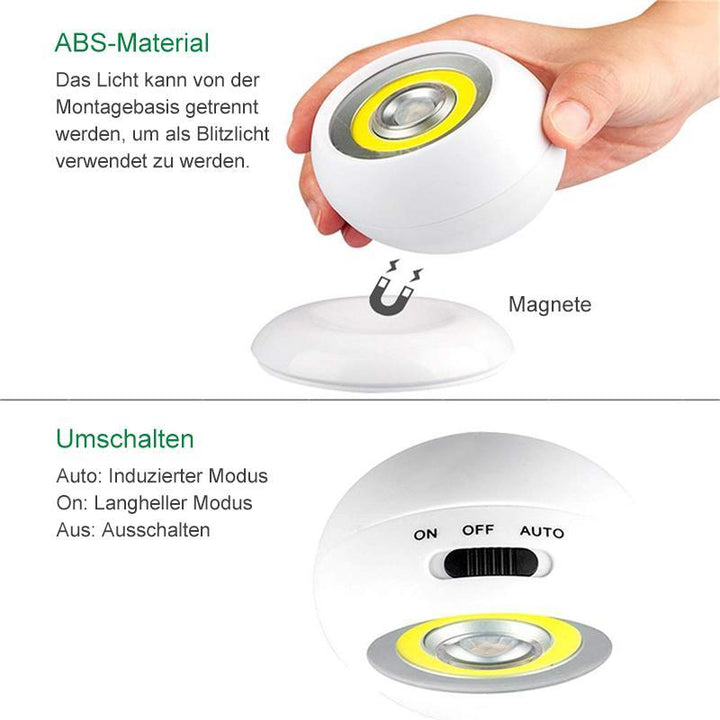 Lisslune | Removable LED sensor light with USB charging