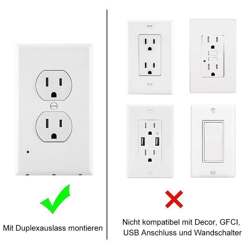 Lisslune | Outlet wall panel with LED night lights