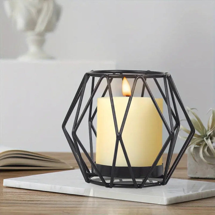 Lisslune | Wireframe Sleek Iron Candle Holder