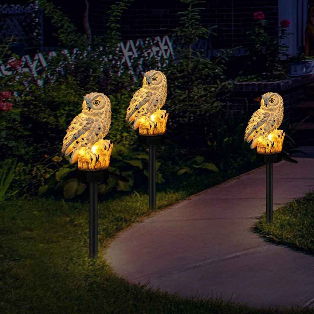Lisslune | Solar Garden Lamps – Owl Design Outdoor Lighting with Solar Energy
