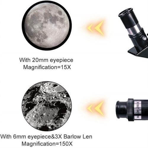 Lisslune | Explore the Stars with Ease - Professional Telescope with Tripod & 150x Zoom for Moon Watching