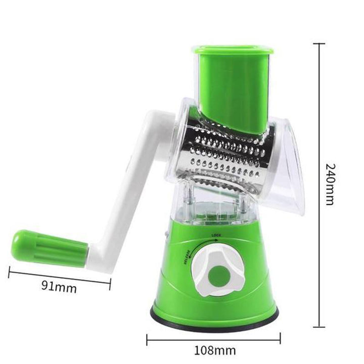 Lisslune | 3 in 1 Rotating Cheese Grater Vegetable Cutter