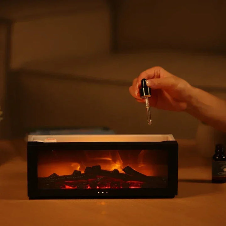 Lisslune | Remote Control Colorful Flame Fireplace Aroma Diffuser