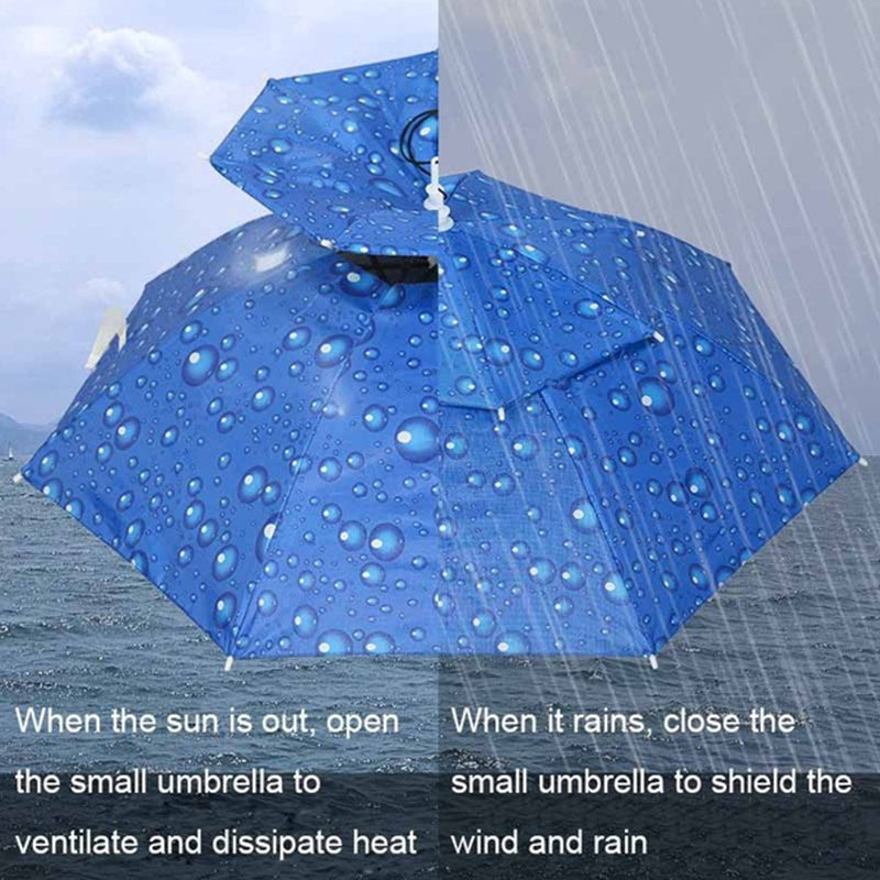Lisslune | Outdoor Double-Layer Rain Umbrella Hat