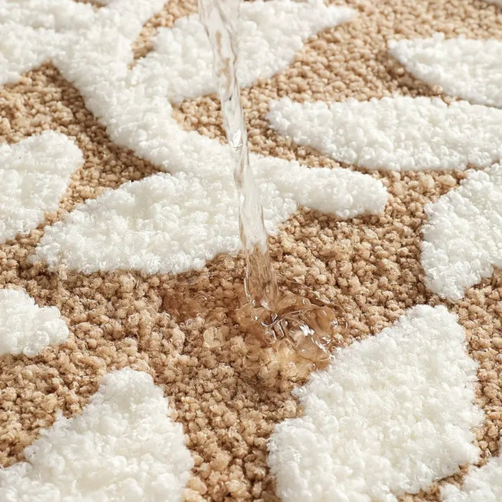 Lisslune | Zyphire Leaf Pattern Bath Mat