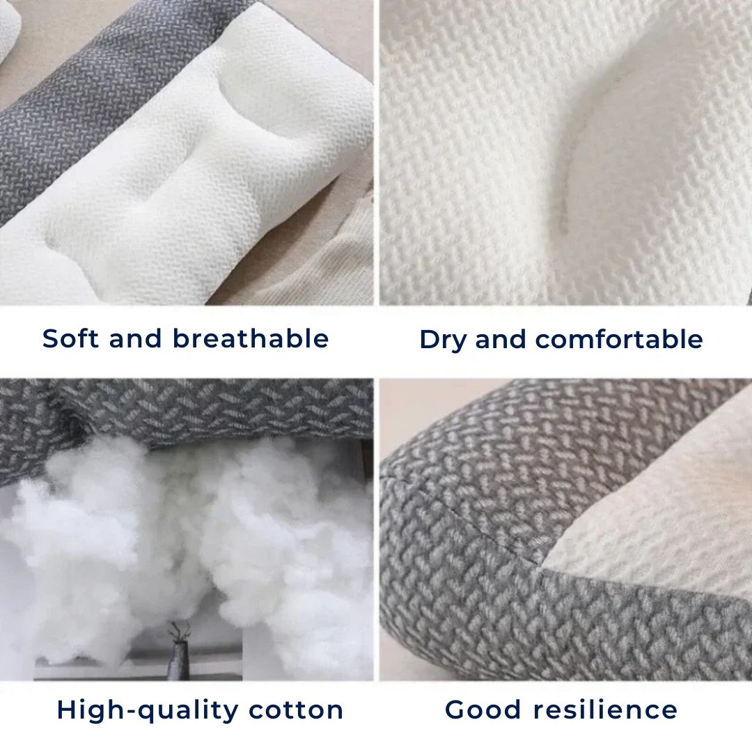 Lisslune | Orthopedic Neck Pillow | Cervical Spine Support, Pain Relief & Reduced Snoring for All Sleep Positions