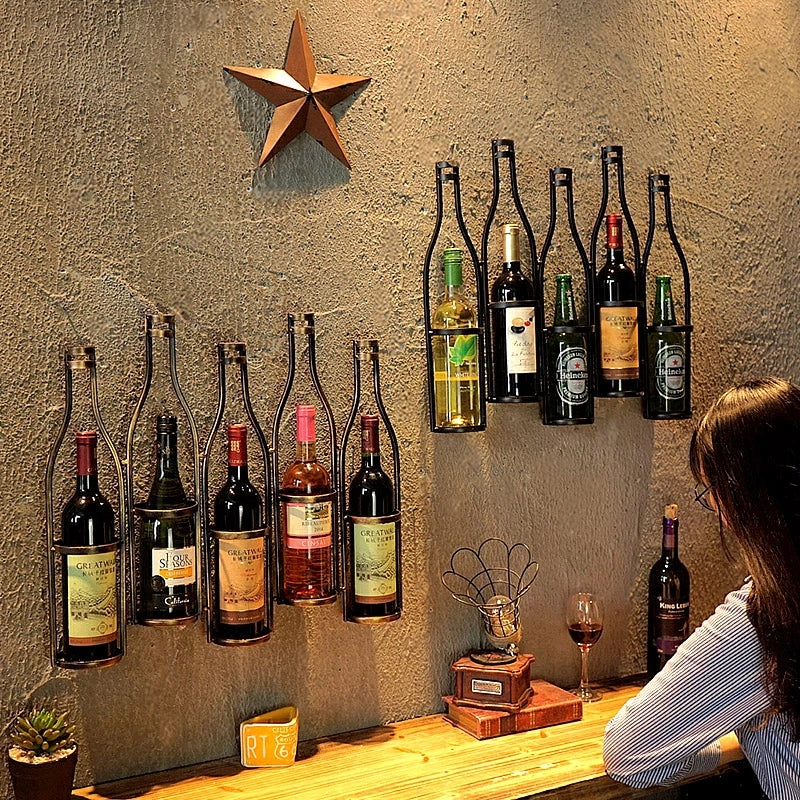 Lisslune | Iron Hang Wine Rack