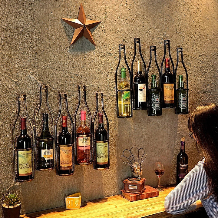 Lisslune | Iron Hang Wine Rack
