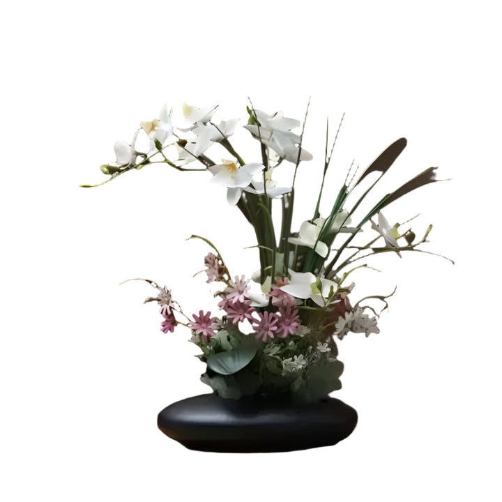Lisslune | OrchidElegance artificial orchid collection – lifelike flower arrangement in a modern vase
