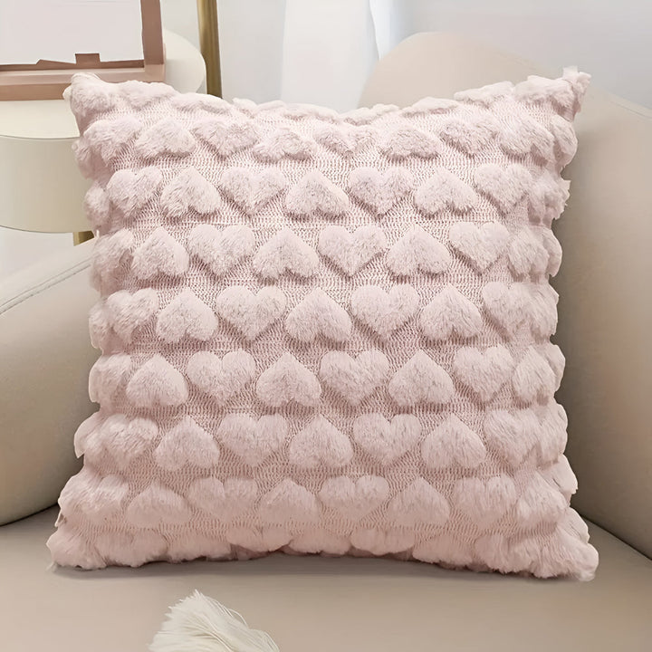 Lisslune | Plush Heart Cushion Cover