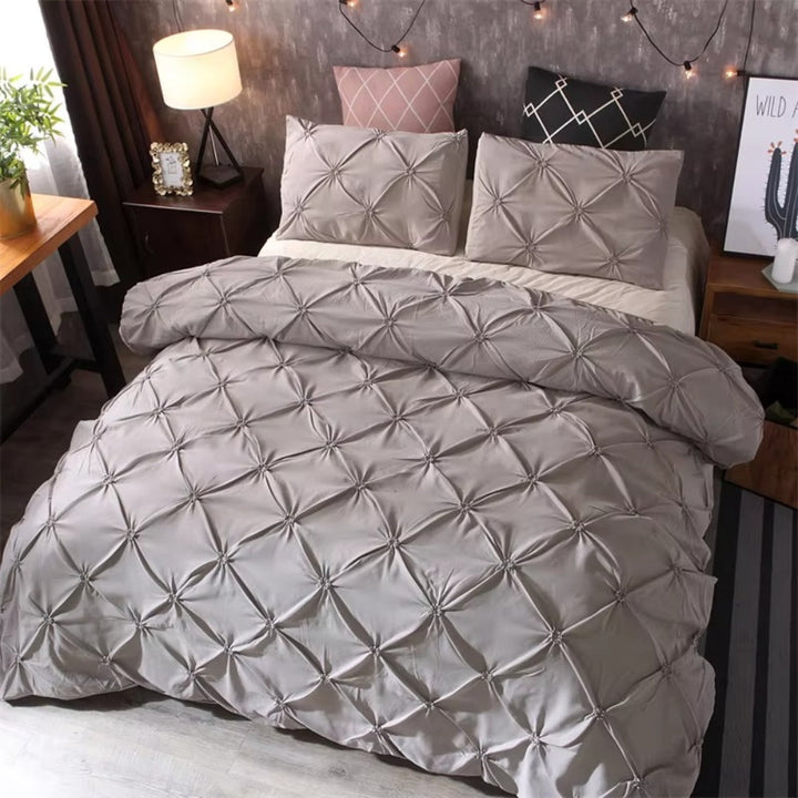 Lisslune | Airweave Pintuck | 3pcs Duvet Cover Set