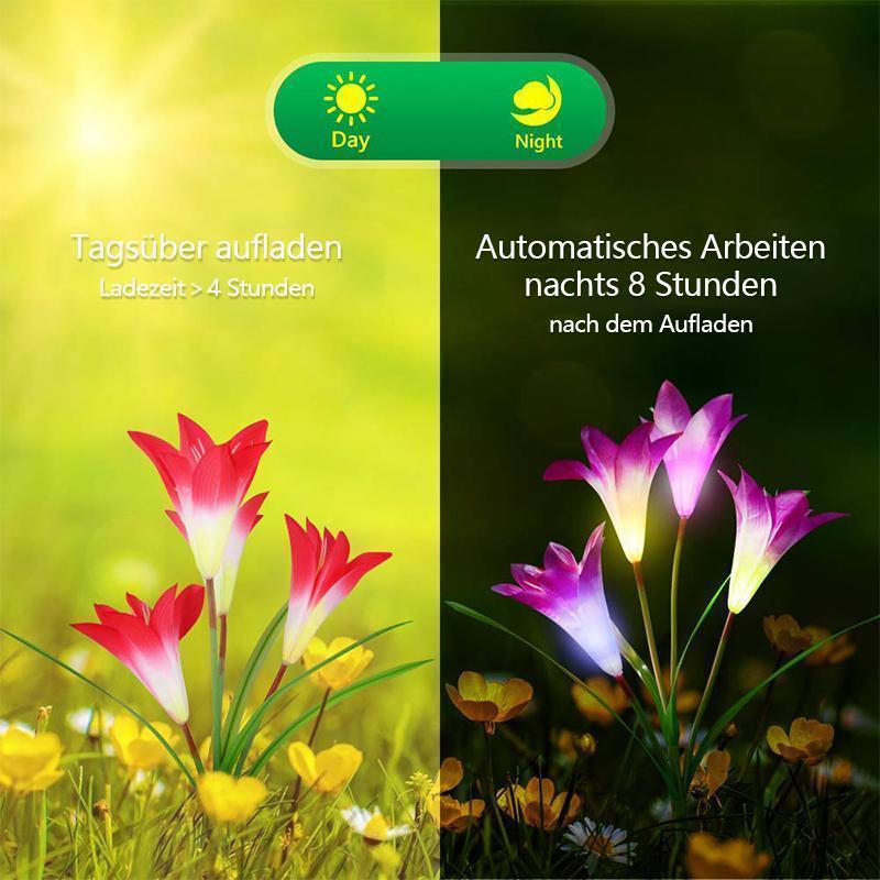 Lisslune | Solar powered LED flower, Solar Garden Stake Lights