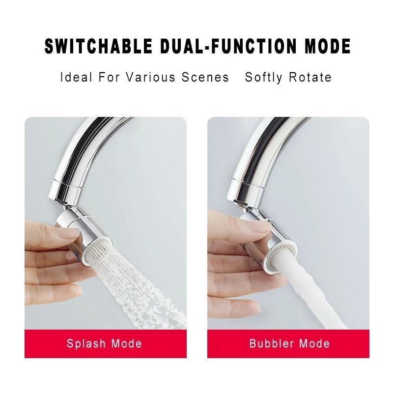 Lisslune | Rotatable Dual-Function Bubbler Faucet Head