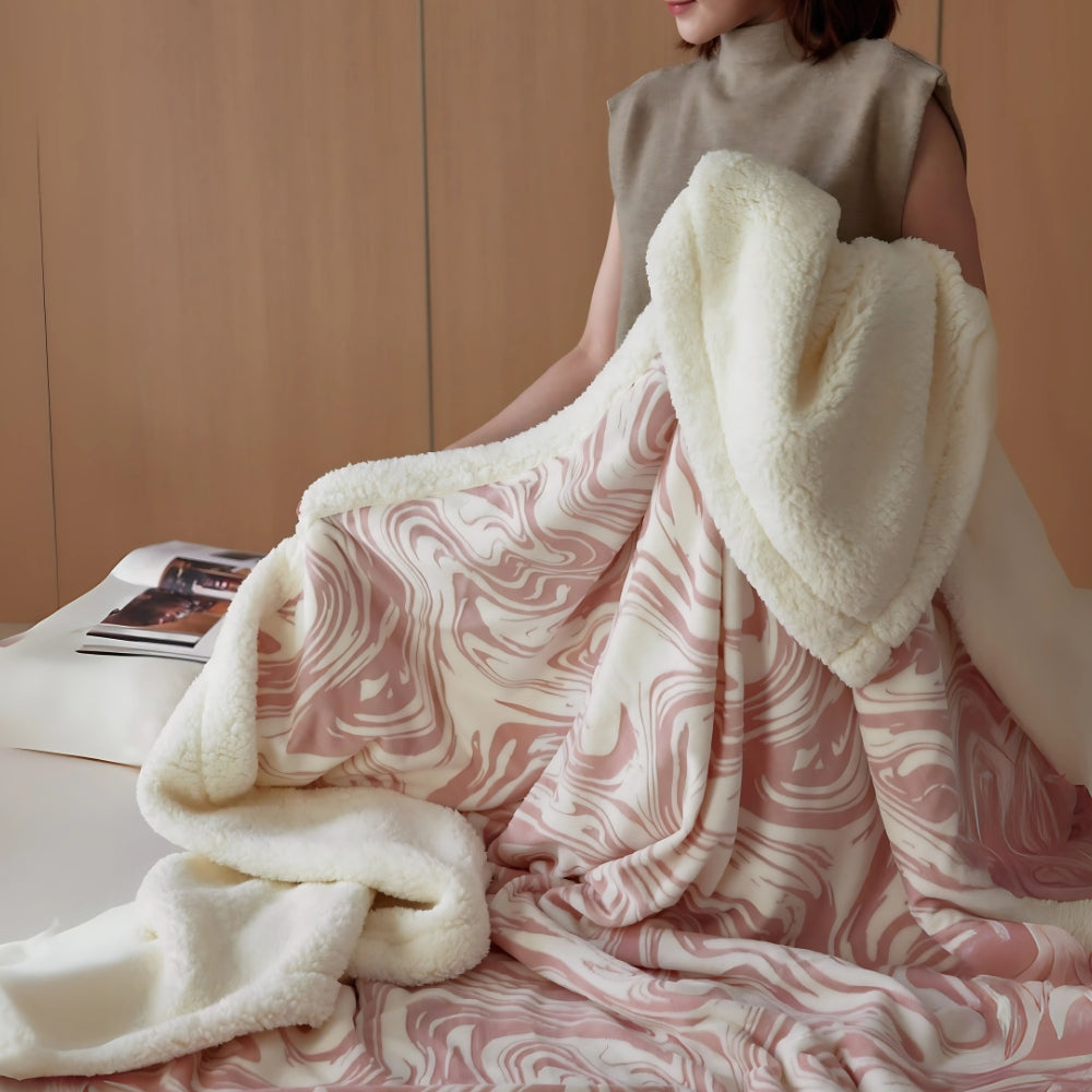 Lisslune | Marble Swirl Snuggle Blanket