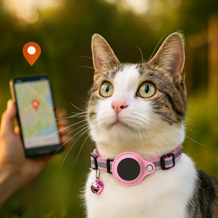 Lisslune | Cat GPS Tracker Collar | Quick Release Closure, Reflective Design & Durable for Outdoor Safety Adventures