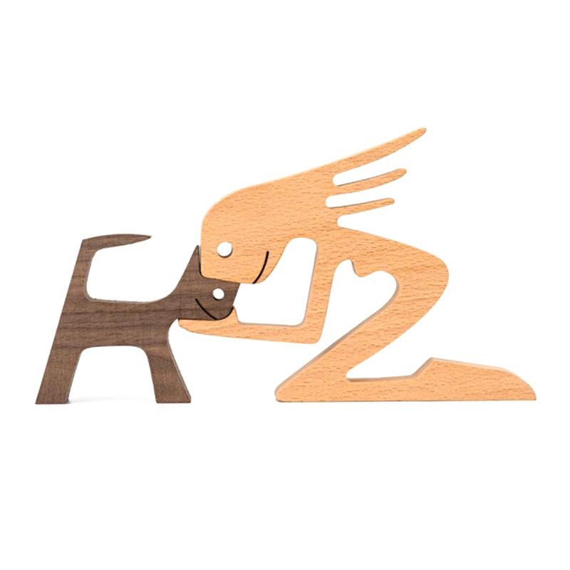 Lisslune | Animal Lover Wooden Sculpture Table Decoration
