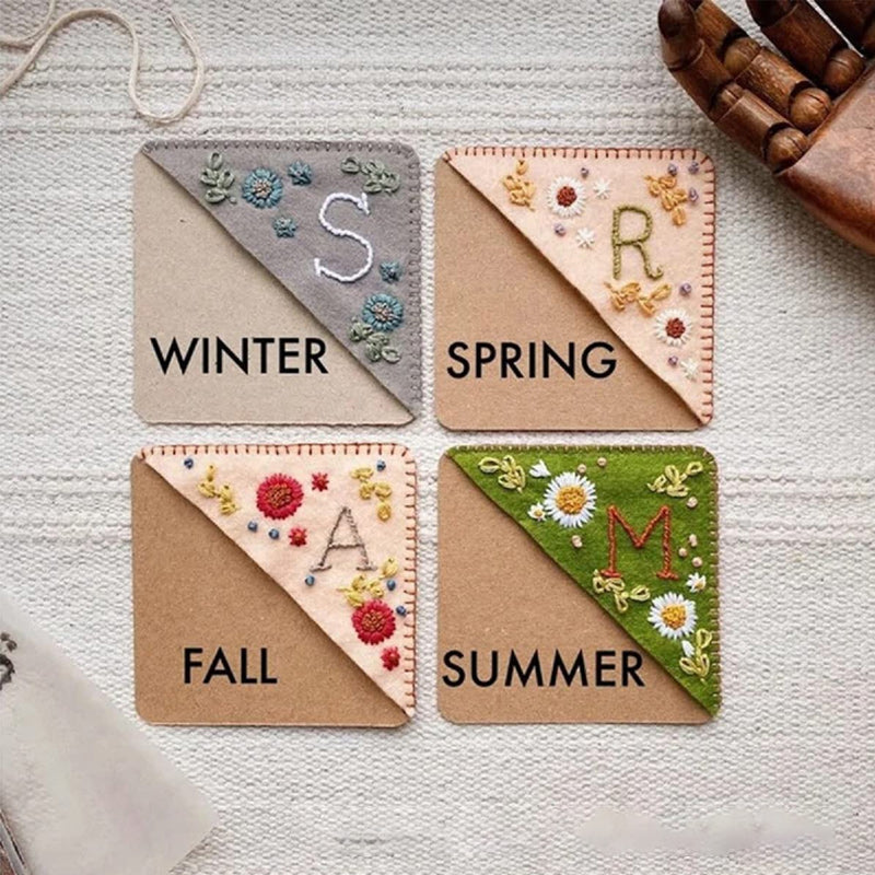 Lisslune | Personalized hand-stitched corner bookmark