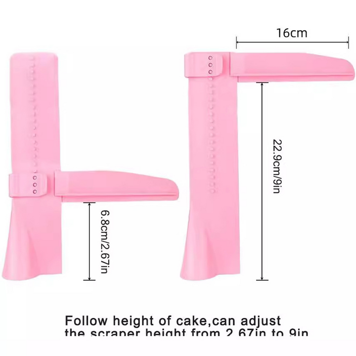 Lisslune | Cake smoothing tool for even spreading and decorating of cakes