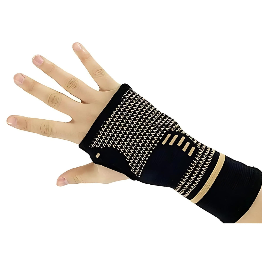 Lisslune | FlexSupport Wrist Brace with Heat Pad for Back Pain – Breathable Support for Injuries, Chronic Pain & Post-Surgery Recovery