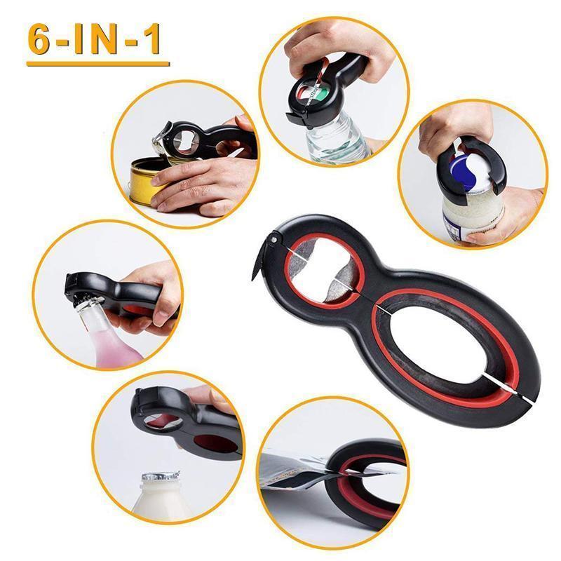 Lisslune | 6 in 1 Multifunctional Portable Bottle Opener