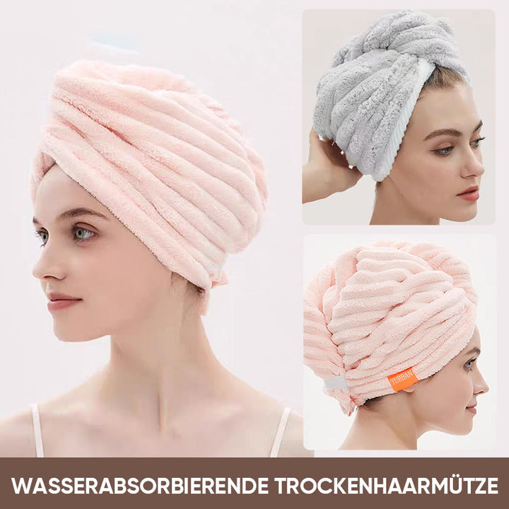 Lisslune | Coral Velvet Hair Dryer Cap
